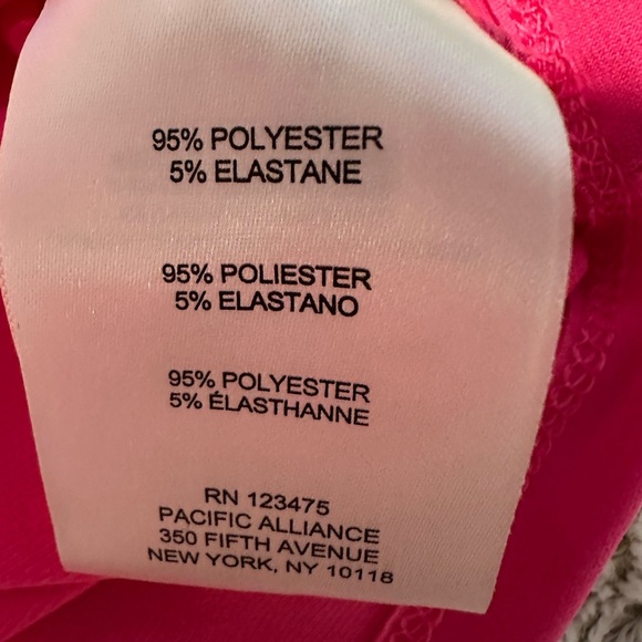 Ellen Tracy Hot Pink Lace-Up Tank Top Sleeveless Blouse - Picture 8 of 10